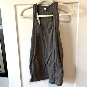 Under armor threadborne grey racer back tank top